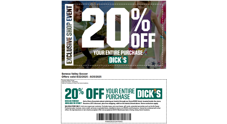 Fall Shop Day at Dick's Sporting Goods